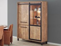 Barkast ALCANTARA 3 deuren oranje teck