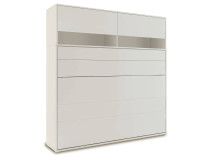 Opklapbed CONCEPTION PRO 140x200 cm kasjmier (horizontaal) met opzetkast met matras