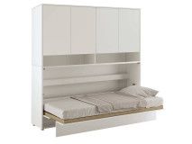 Opklapbed CONCEPTION PRO 90x200 cm kasjmier (horizontaal) met opzetkast