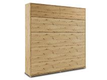 Opklapbed CONCEPTION PRO 160x200 cm artisan eik (horizontaal) met opzetkast met matras