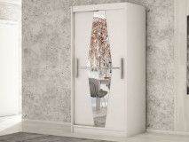 Kast BOLIVAR 2 schuifdeuren 100 cm wit