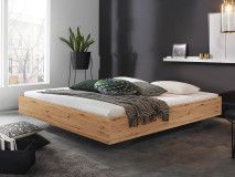 Bed IXANA 180x200 cm artisan eik met matras met lattenbodem