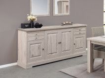 Dressoir KENNY 4 deuren 2 lades 196 cm lichte millennium eik 