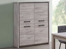 Barkast ELINA 4 deuren grijze eik 