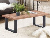 Rechthoekige salontafel ESTEBAN 130 cm industriële eik 