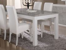 Eettafel ROMEO 190 cm marber/wit