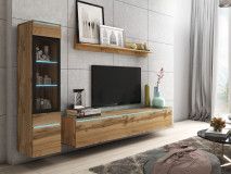 Tv-meubel set VITTORIO 4 deuren wotan eik