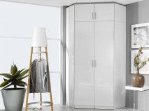 Hoekkast CELLON wit 2 deuren hoogglans wit