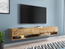 TV-meubel ACAPULCO 2 klapdeuren 180 cm wotan eik