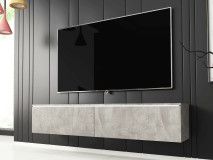 TV-meubel DUBAI 2 klapdeuren 140 cm beton