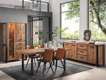 Complete eetkamer set ONNIX 200 cm tropix hout 
