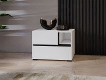 Nachtkastje CROSSAIR 2 lades wit