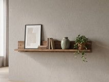 Wandplank OLIANNE 147 cm appenzeller sparren/zwart