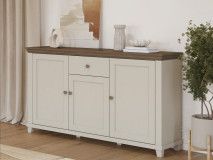 Commode EVOCO 3 deuren 1 lade kasjmier/eik dunin