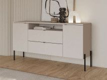 Dressoir ORES 2 deuren 2 lades kasjmier