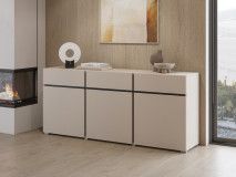 Dressoir CROSSAIR 3 deuren 3 lades kasjmier