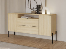 Dressoir ORES 2 deuren 2 lades lindberg eik