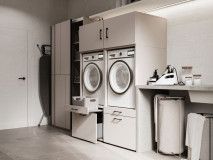 Kast WASHING 2 machines naast elkaar LARGE kasjmier