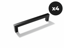 Set van 4 handgrepen WASHING zwart