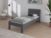 Bed FLASH 90x200 cm metaalgrijs