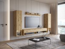 Tv-meubel set AMADEUS 4 deuren artisan eik
