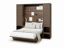 Opklapbed CONCEPTION PRO 180x200 cm dunin eik (verticaal) met kasten