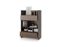 Boekenkast CONCEPTION PRO 138 cm wit/dunin eik