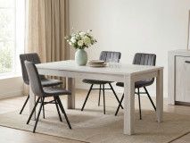 Eettafel ELVITA 190 cm gebleekte eik