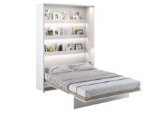 Opklapbed CONCEPTION PRO 120x200 cm mat wit (verticaal) met matras