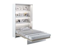 Opklapbed CONCEPTION PRO 120x200 cm wit/hoogglans wit (verticaal)