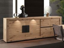 Dressoir SARINO 4 deuren canyon eik