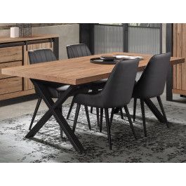 Rechthoekige eettafel SIMETTRA 170 cm scarlet eik 