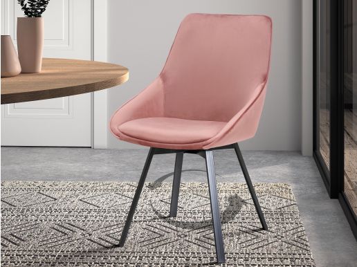 Design draaiende stoel ISKO roze