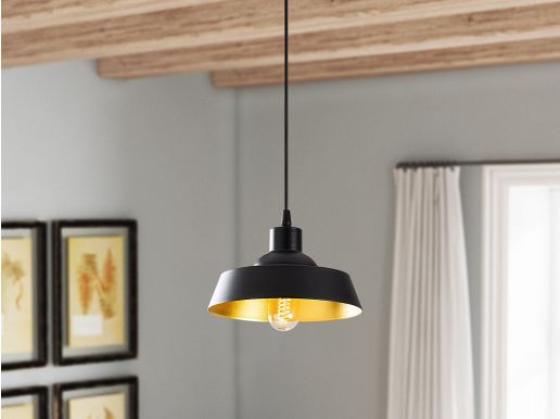 Hanglamp RYDER 1 lamp zwart