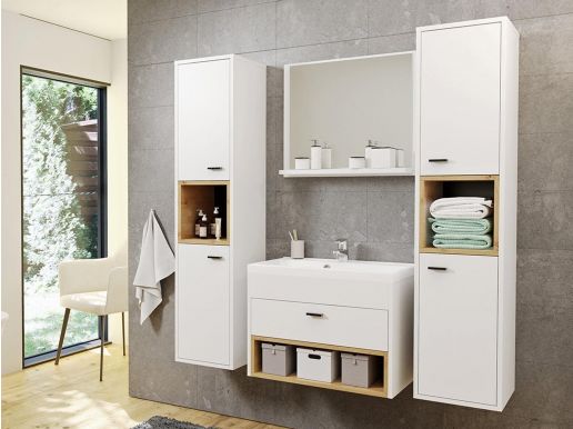 Complete badkamer OLIVOGA 5 deuren wit 