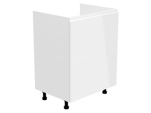Keukenkast voor wasbak ASPAS 1 deur links wit/hoogglans wit