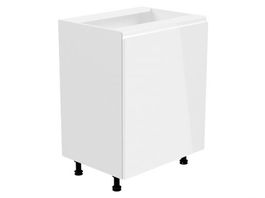 Keukenkast ASPAS 1 deur links 60 cm wit/hoogglans wit