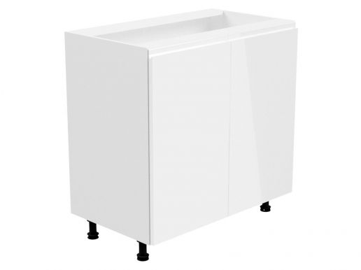 Keukenkast ASPAS 2 deuren 80 cm wit/hoogglans wit