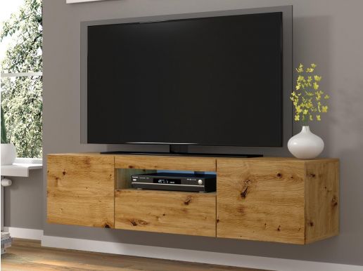 Tv-meubel AUREO 3 deuren 150 cm artisan eik