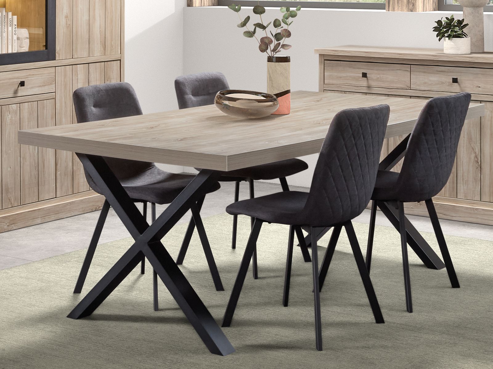 Eettafel TORYKA 200 cm strandeik
